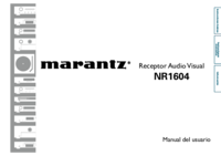 Zobrazit dokument Marantz NR1604 Uživatelský manuál